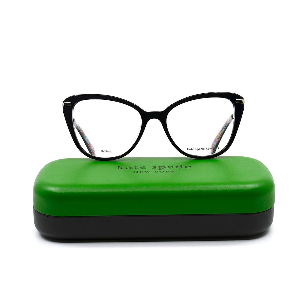 NEW KATE SPADE FLAVIA 807 BLACK/GOLD AUTHENTIC EYEGLASSES FRAME - Picture 5 of 10